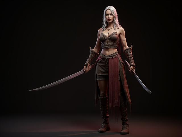 受講後に同じキャラクターが制作した、精巧な3Dモデルのゲームキャラクター