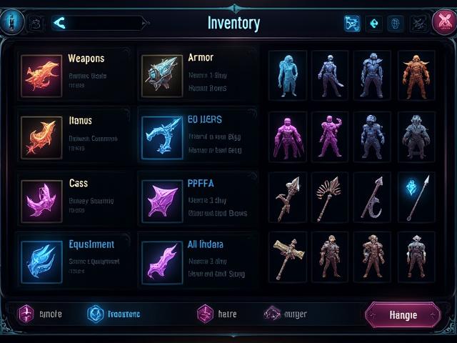 改善後のRPGインベントリ画面