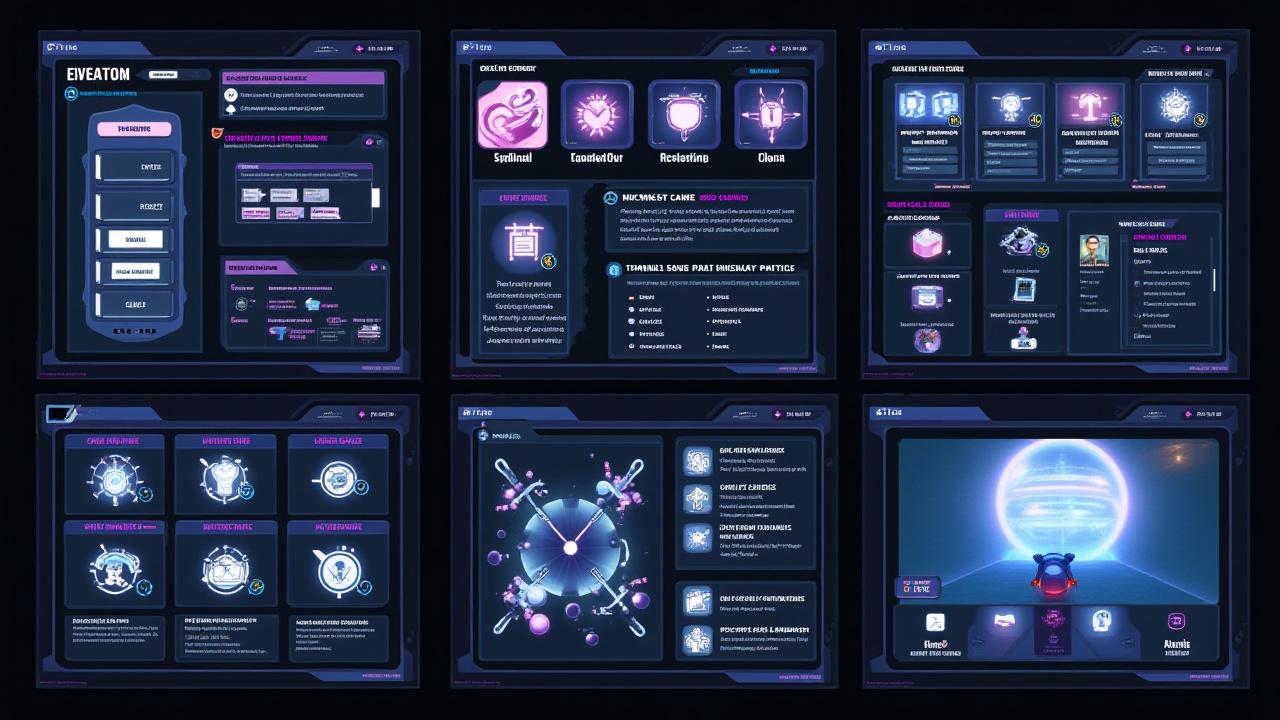 最終課題のゲームUI/UXプロジェクトのモックアップ