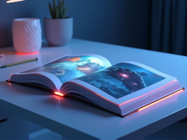 デジタルアートワークのポートフォリオブック